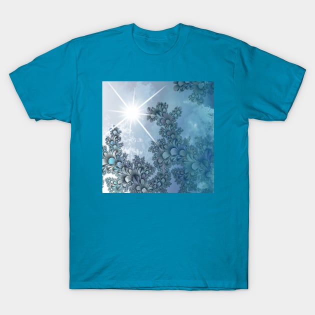 Sunlight through Abstract Leaves T-Shirt by All Thumbs